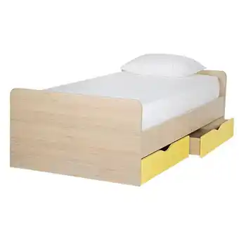 Cama sencilla aurora natural rovere/mango