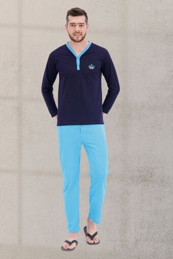 Surtitodo Pijama para hombre color azul ref: 003005 - kalor oferta