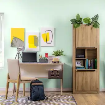 Muebles Jamar Escritorio cairo blanco, natural oferta