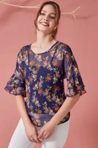 Chazari Blusa manga seguida oferta