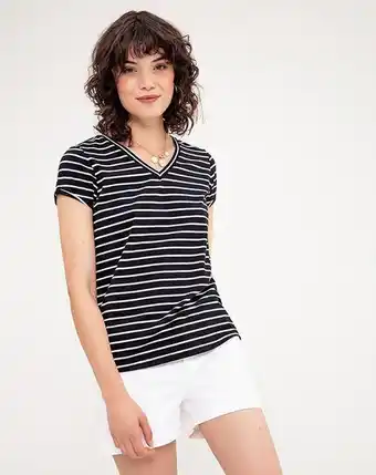 Gef Camiseta new licia negro rayas oferta
