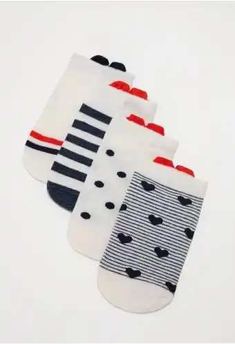 Set x4 medias divertidas navy y rojo