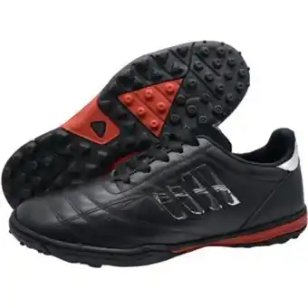 Linio Guayos en cuero con suela caucho y cosido - negro rojo oferta