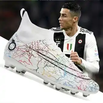 Linio Zapatillas para fútbol hombrede fútbol turf hightop ag para hombre-blanco oferta