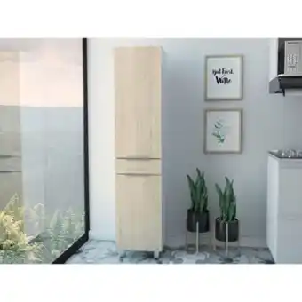 Linio Alacena melia 180 abr 5132 blanco + rovere 180 x 40 x 40 rta muebles oferta