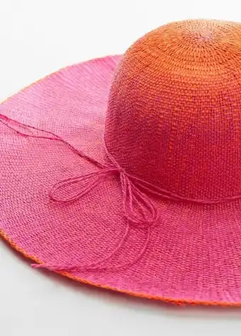 Sombrero fibra natural lazo