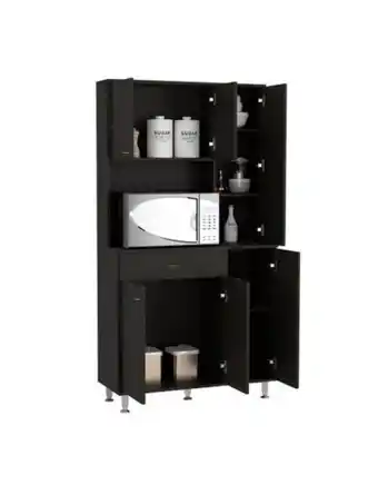 Flamingo Alacena bagan, wengue, con amplio capacidad de almacenamiento oferta