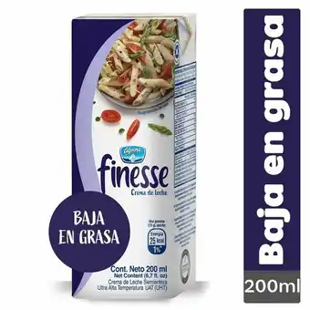 Superdroguería Olímpica Crema de leche finesse sem entera 200 ml oferta