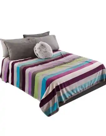 Flamingo Cobija estampada islandia queen / king (240 x 220) oferta