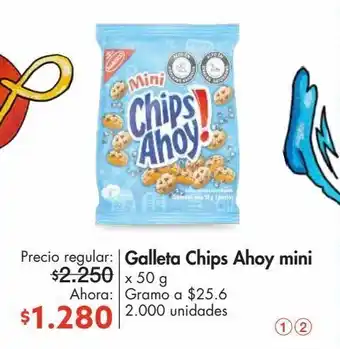 Metro Galleta chips ahoy mini oferta