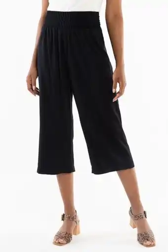 Pantalón culotte pretina resortada