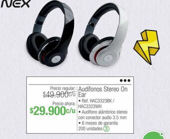 Jumbo Audífonos nex oferta