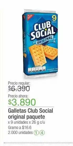 Jumbo Galletas club social x 9un 26g oferta