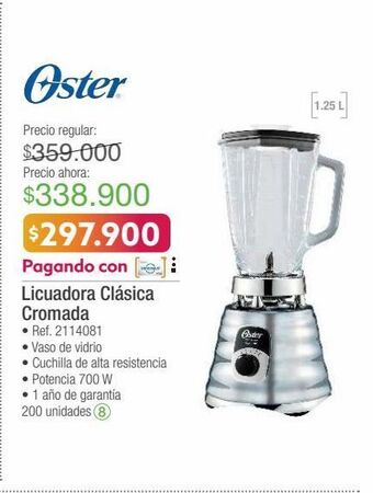 Jumbo Licuadora oster oferta