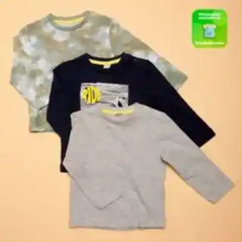 Falabella Camiseta bebé niño pack x3 algodón yamp oferta