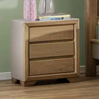 Muebles Jamar Mesa de noche marbella natural, taupe oferta