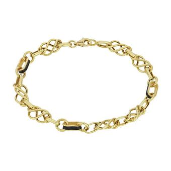 Kevin's Joyeros Pulsera en oro amarillo de 18 kilates, 19 cm. de largo, 7 mm. de ancho oferta