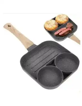 Flamingo Sartén antiadherente multiusos 3 en 1 para huevos carne oferta