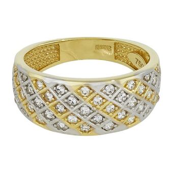Kevin's Joyeros Anillo en oro amarillo de 18 kilates, con zircones oferta