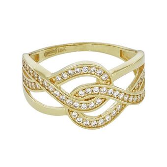 Kevin's Joyeros Anillo en oro amarillo de 18 kilates, con zircones oferta
