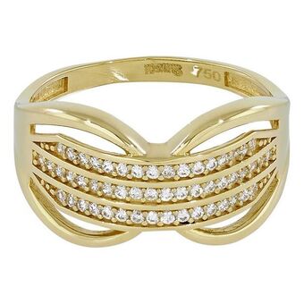 Kevin's Joyeros Anillo en oro amarillo de 18 kilates, con zircones oferta