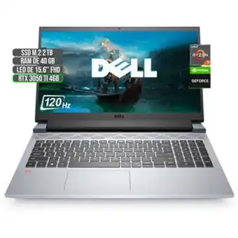Linio Portatil dell amd ryzen 7 6800h ssd 2tb ram 40gb rtx 3050ti 4gb led 15.6 oferta