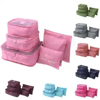 Linio Organizador de equipaje para maleta kit viajero x6 bolsas oferta