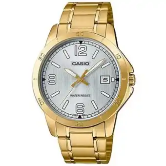 Linio Reloj casio ltp-v004g para mujer dorado calendario original oferta