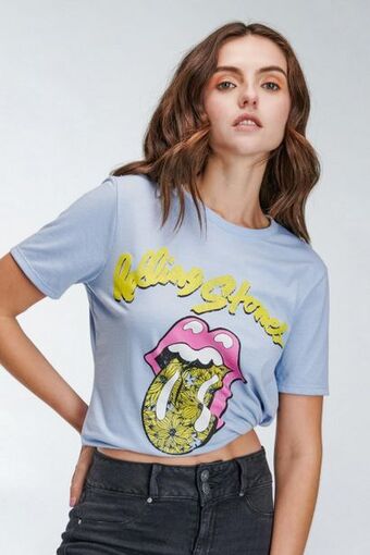 Koaj Camiseta, estampado de rolling stones oferta
