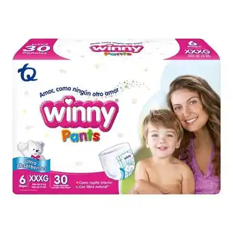 Droguerías Colsubsidio Pañal winny pants etapa 6 bolsa x30 oferta