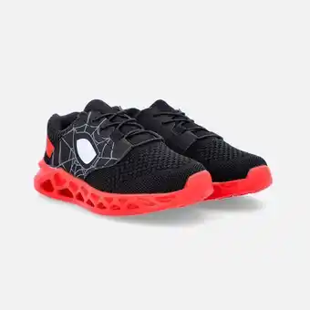 Tenis para niño, negros de spiderman