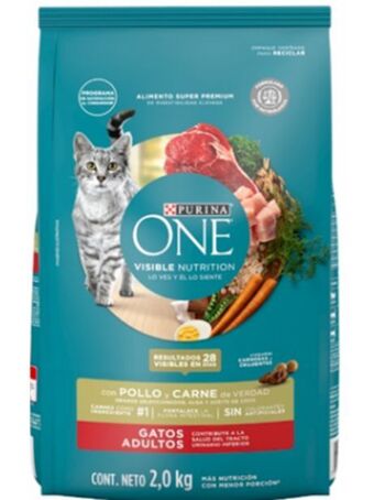 One gato adulto pollo/carne x 2kg