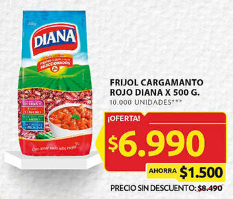 Ara FRIJOL CARGAMANTO ROJO DIANA X 500 G. oferta