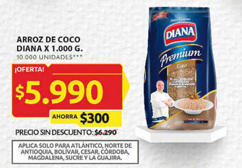 Ara ARROZ DE COCO DIANA X 1.000 G. oferta