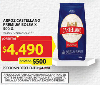 Ara ARROZ CASTELLANO PREMIUM BOLSA X 500 G. oferta