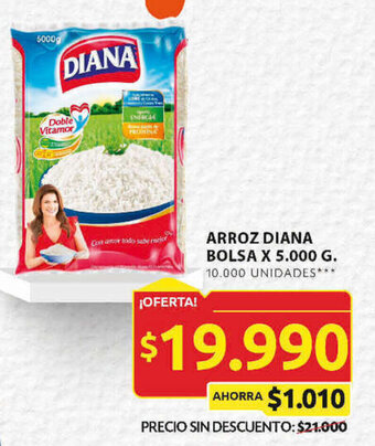 Ara ARROZ DIANA BOLSA X 5.000 G. oferta