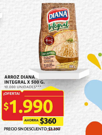 Ara ARROZ DIANA INTEGRAL X 500 G. oferta