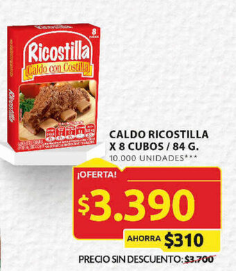 Ara CALDO RICOSTILLA X 8 CUBOS / 84 G. oferta