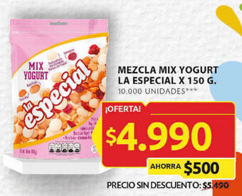 Ara MEZCLA MIX YOGURT LA ESPECIAL X 150 G. oferta