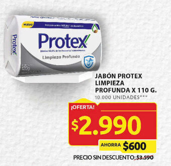 Ara JABÓN PROTEX LIMPIEZA PROFUNDA X 110 G. oferta
