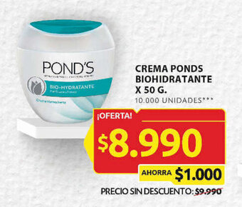 Ara CREMA PONDS BIOHIDRATANTE X 50 G. oferta
