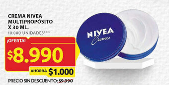 Ara CREMA NIVEA MULTIPROPÓSITO X 30 ML. oferta