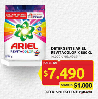 Ara DETERGENTE ARIEL REVITACOLOR X 800 G. oferta