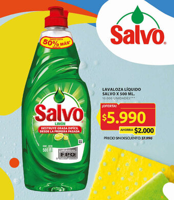 Ara LAVALOZA LÍQUIDO SALVO X 500 ML. oferta