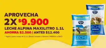 LECHE ALPINA MAXILITRO 2 x 1.1L
