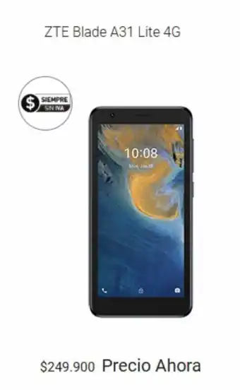 Claro ZTE Blade A31 Lite 4G oferta