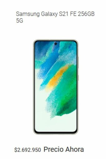 Claro Samsung Galaxy S21 FE 256GB 5G oferta