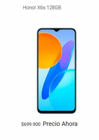 Claro Honor X6s 128GB oferta