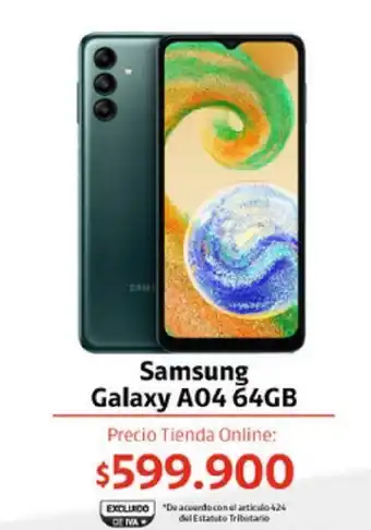 Claro Samsung Galaxy A04 64GB oferta