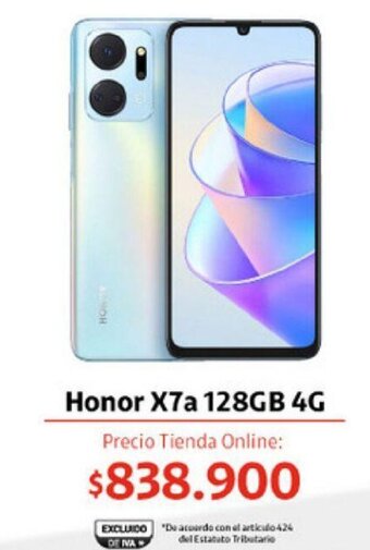 Claro Honor X7a 128GB 4G oferta